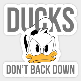 Ducks Don't Back Down, Donald Sticker